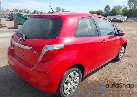 2012 Toyota Yaris L z USA, uszkodzony, nr VIN JTDJTUD37CD515873